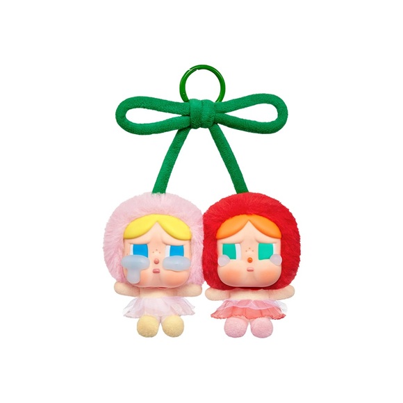 Pop Mart CRYBABY Crying For Love Love You Cherry Much Plush Hanging Card - Picture 1 of 14